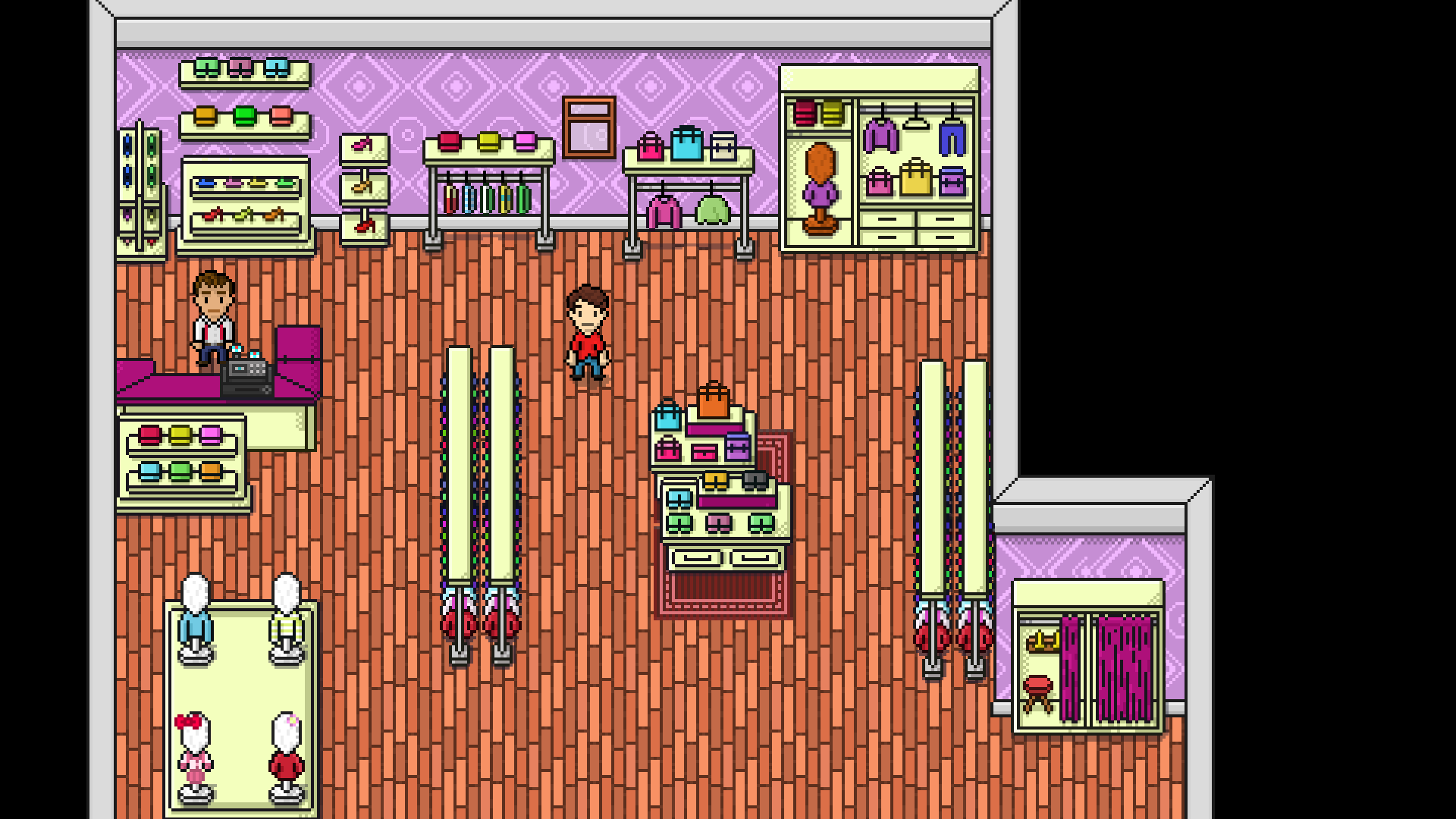 Main character standing in Threadz